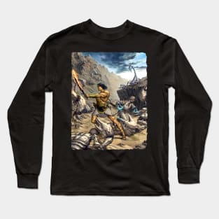 Scarred Lands Cover Art: Strange Lands: The Lost Tribes of the Scarred Lands Long Sleeve T-Shirt